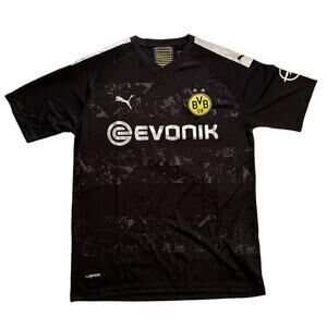 Puma Borussia Dortmund 2019-20 Away Black Silver Jersey XXL